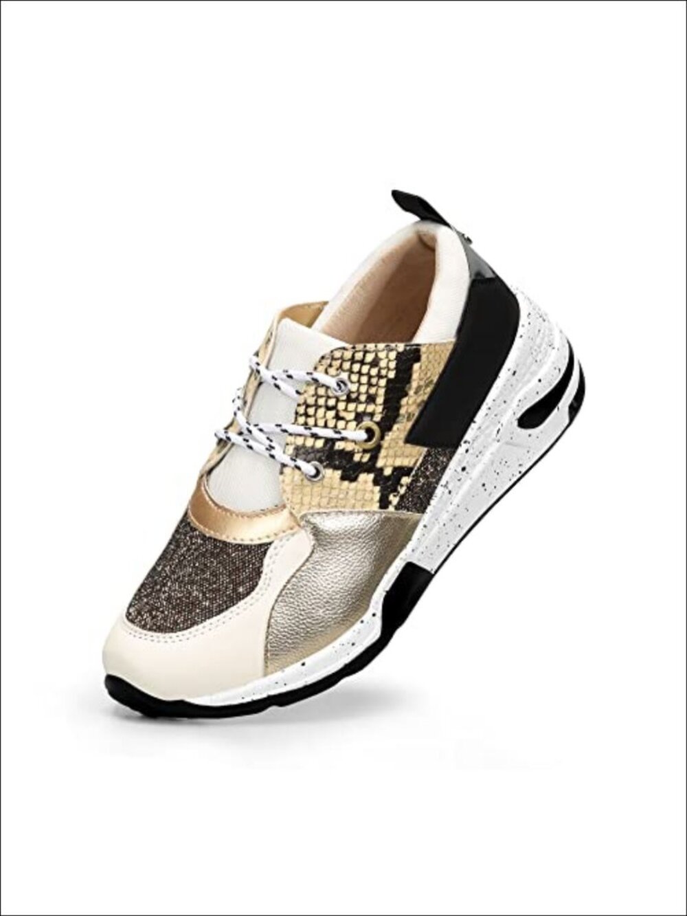 Lace Up Platform Wedge Sneakers Fashion Casual Shoes